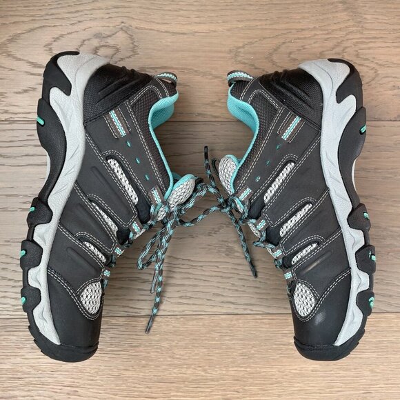 Keen Dry Waterproof Outdoor Hiking Lace Up Rugged Lightweight Shoes Blk Gry Sz 6 - Picture 2 of 13